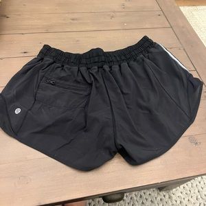 Black Lululemon Running Shorts, Size 6